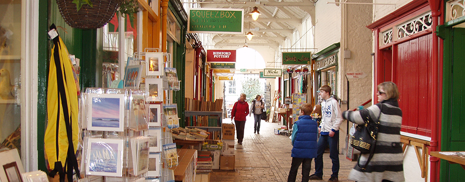 Butchers Row at Bideford Pannier Market